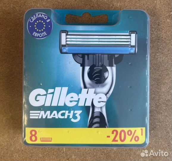 Gillette mach 3 жиллет мак 3 лезвия для бритья