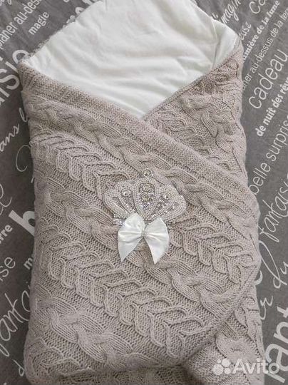 Конверт одеяло на выписку зимний