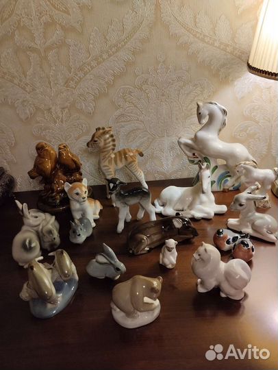 Фарфоровые статуэтки анимализм