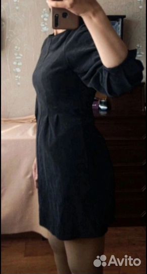 Платье Zara микровельвет 40-42 размер