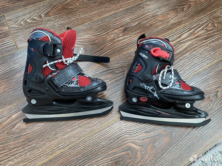 Коньки хоккейные детские раздвижные 27-30р