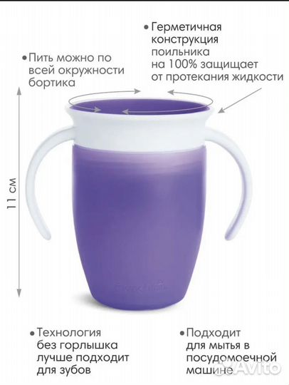 Новый поильник- непроливайка munchkin