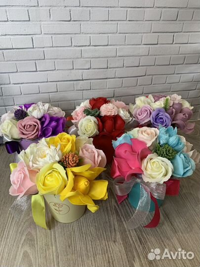 Букеты из мыльных цветов