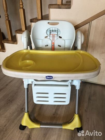 Детский стульчик для кормления chicco polly