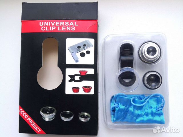 Линза для телефона 3 в 1 universal clip lens
