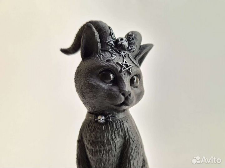Кот - дьяволенок статуэтка