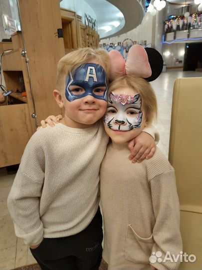 Аквагрим на детские праздники, с выездом по нск