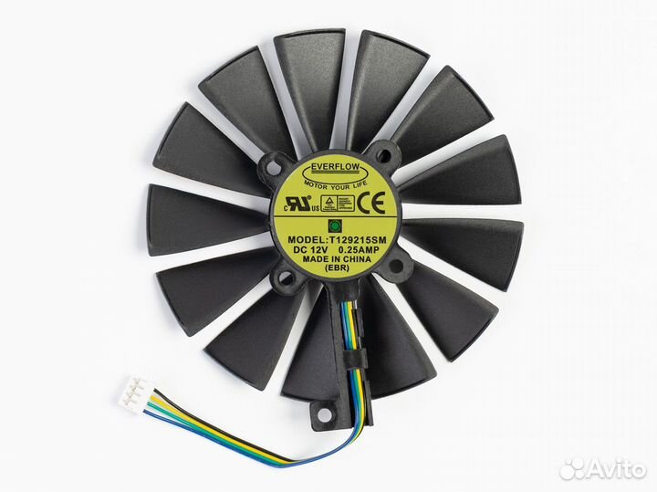 Вентиляторы для видеокарт Asus Strix RX470 RX570