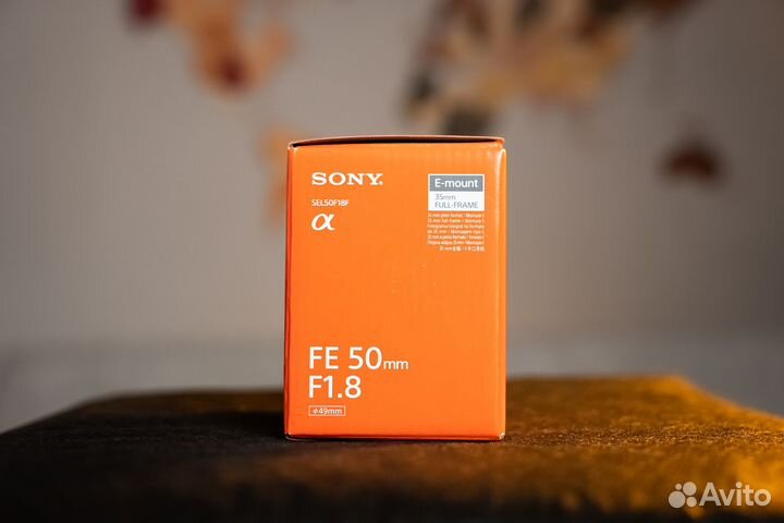 Новый объектив Sony FE 50mm f1.8 (SEL50F18F)