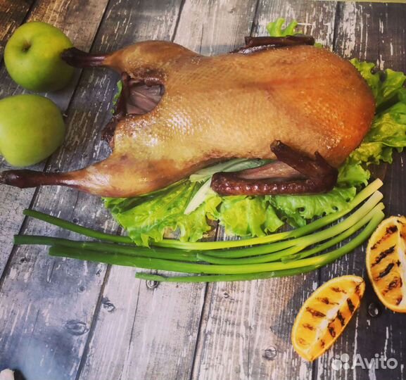 Утка горячего копчения