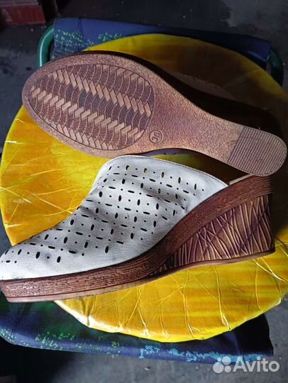 Шлепанцы женские натуральная кожа