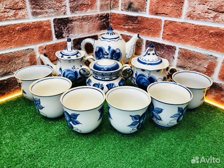 Z.12941 Чайный сервиз Гжель 10 предметов