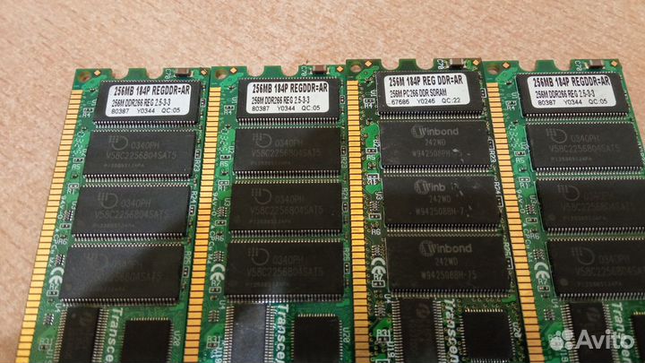 256 Mb DDR1 ECC Registered Transcend pc-2100 (266)