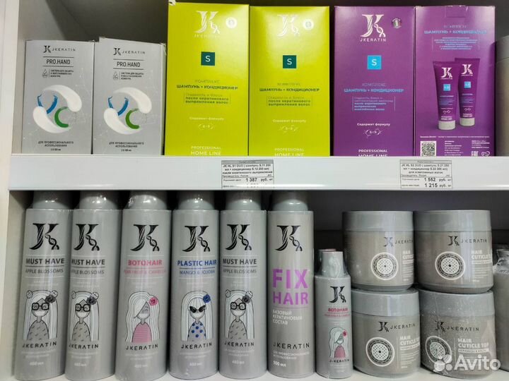 J.Keratin, составы для кератинового выпрямления