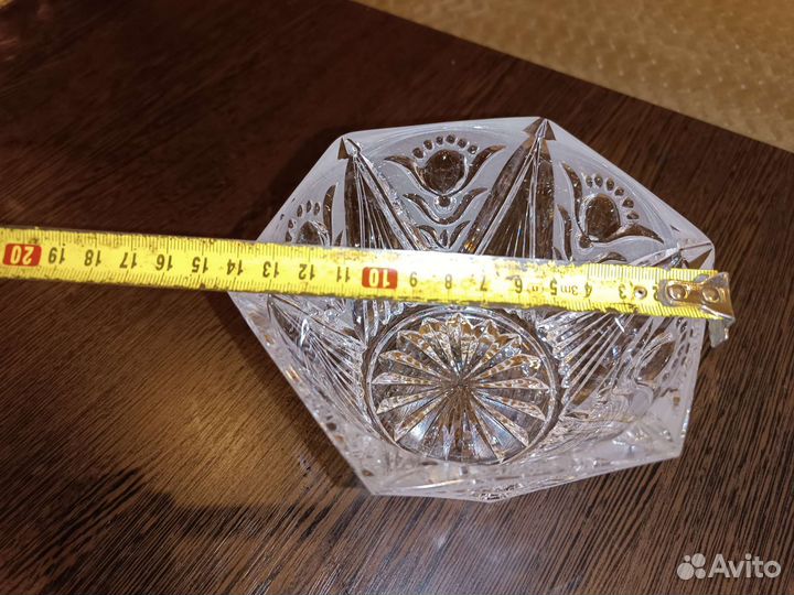 Хрустальный салатник, ёмкость, ваза