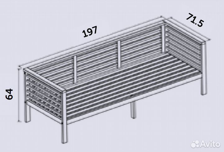 Комплект садовой мебели из акации 