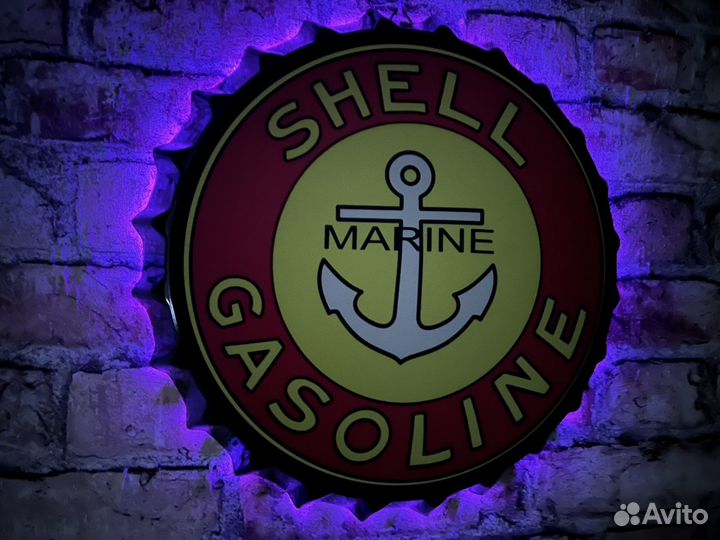 Декор на стену Shell Marine Gasoline