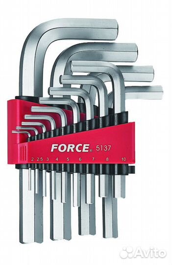 Набор шестигранников г-образн.2-19 мм, 13 предм