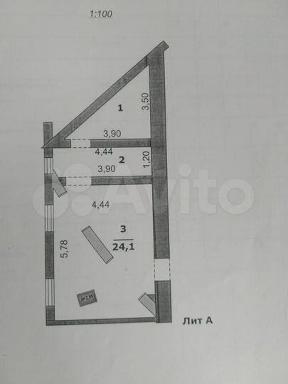 Свободного назначения, 36 м²