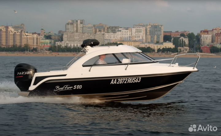 Катер bossforr 580 HT c мотором Parsun 150 EFI
