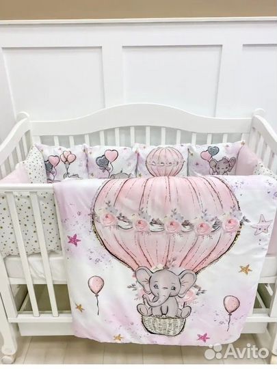 Бортики в кроватку для новорожденных