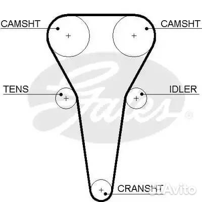 Ремень грм 137зуб,22mm