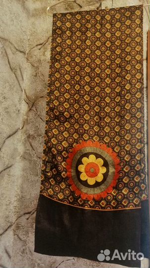 Натуральный шёлковый шарф, двухсторонний