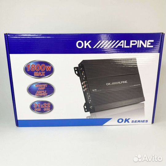 Автомобильный усилитель звука Alpine 418