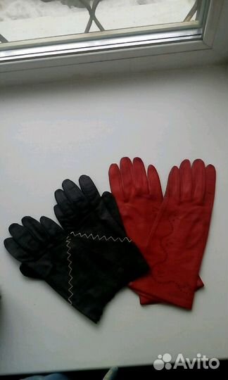 Перчатки кожа