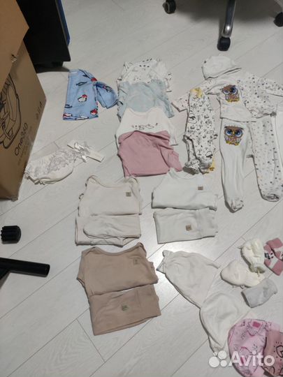 Детские вещи пакетом на девочку 56/62/68/74/80