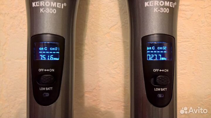 Радиосистема с двумя микрофонами Keromei K600 UHF