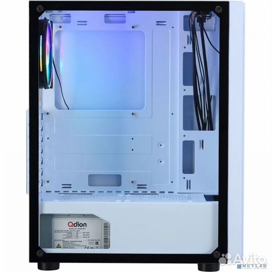 Корпус Formula CL-3302W RGB белый, Midi-Tower, без