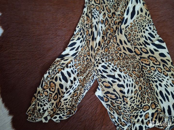 Юбка макси с леопардовым принтом