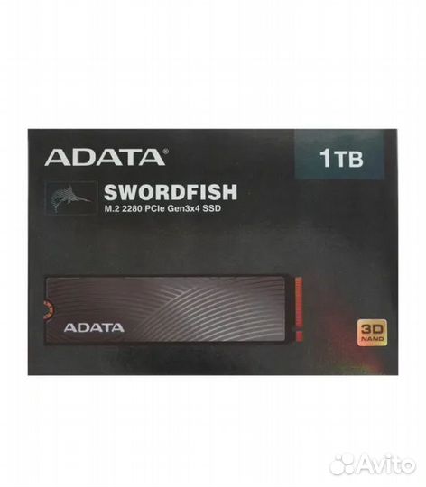 1 тб SSD M.2 накопитель adata Swordfish (aswordfis