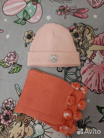 Комплект шапка, шарф