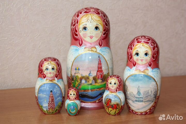 Матрешка деревянная расписная