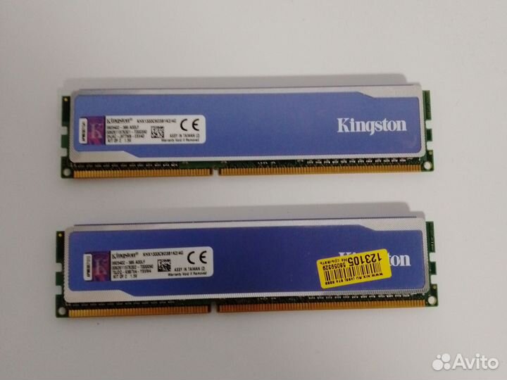 Оперативная память ddr3 4 gb 1333 kingston