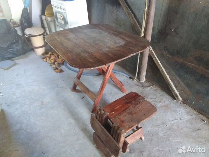 Набор для пикника: стол и 4 стула