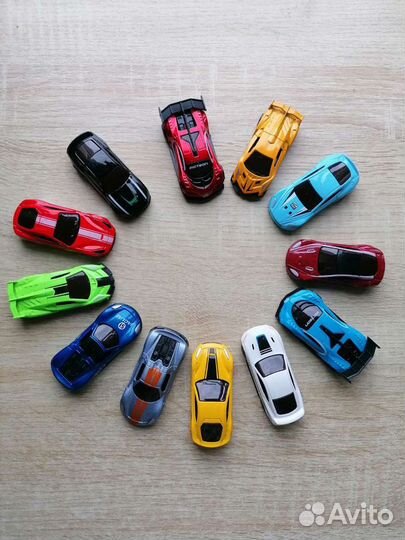 Набор металлических машинок 12 шт. Новые