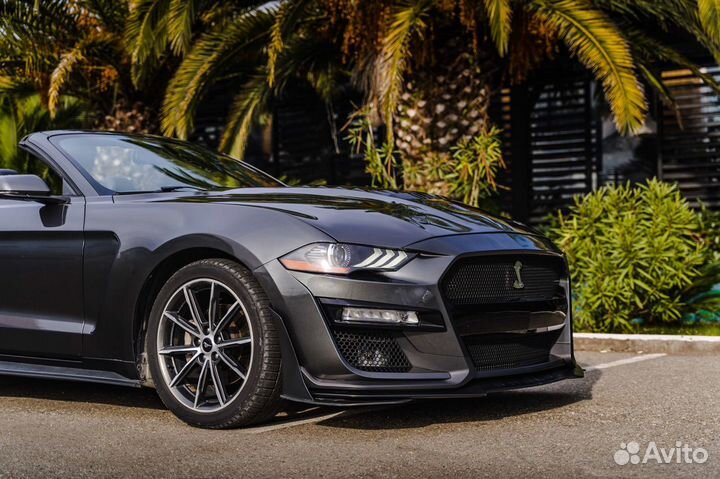 Аренда кабриолета Сочи Ford Mustang Shelby серый