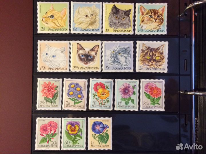 Марки старые, фауна, спорт, подборка