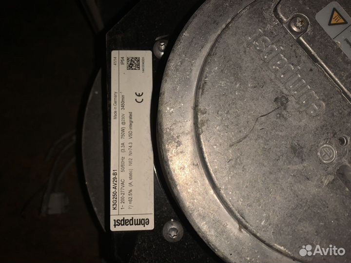 Ebmpapst r3g355-ay43-21 вентилятор центробежный