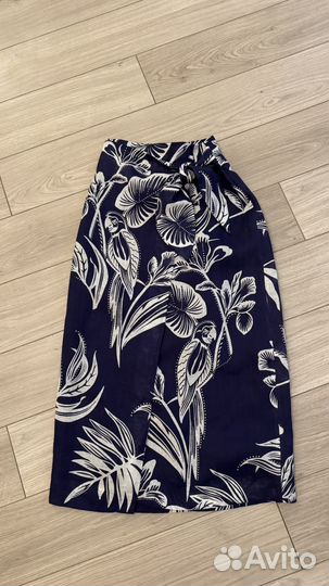 Юбка из льна Massimo Dutti