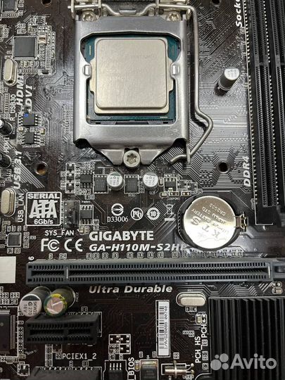 Комплект H110M-S2HP + Intel G4400 1151 сокет