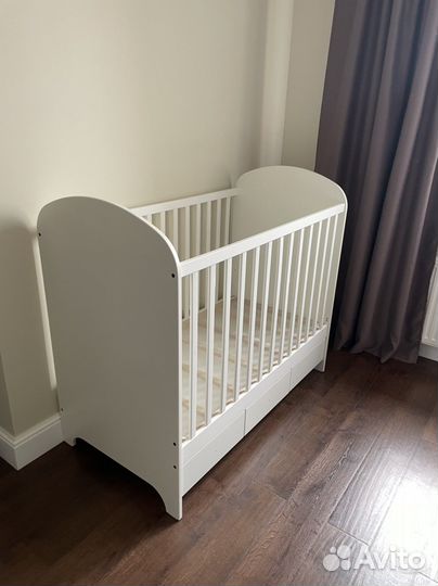 Кроватка детская IKEA Гунат