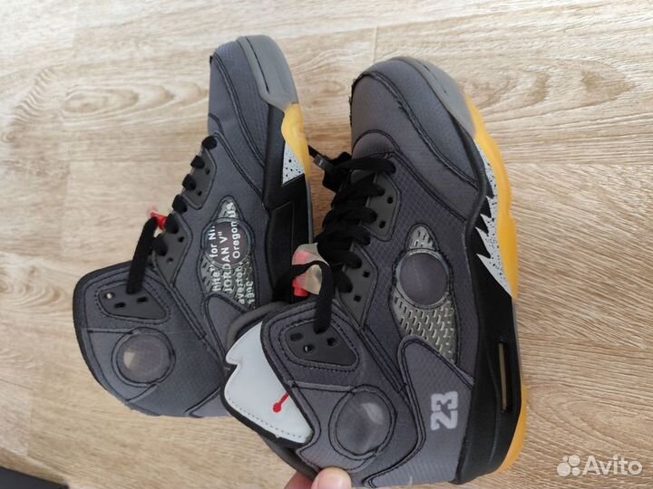 Nike Air Jordan 5 Retro Off-White Blak