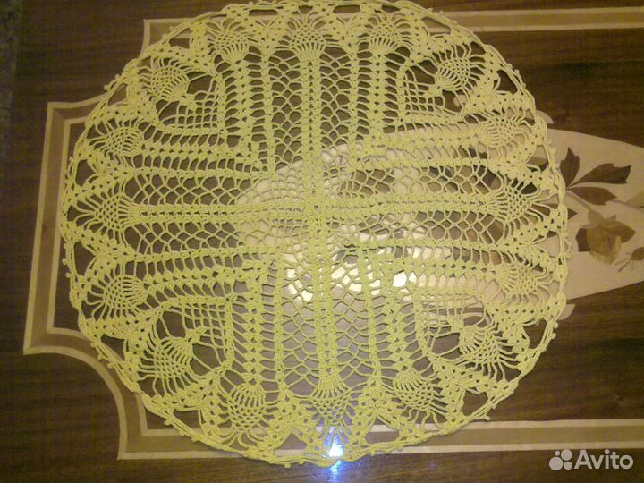 Салфетка ручной работы крючком 500 мм нитка