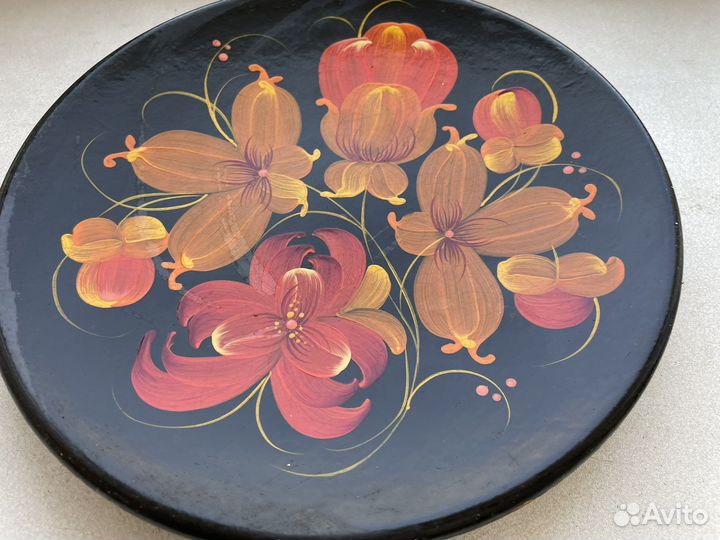 Винтажная настенная тарелка