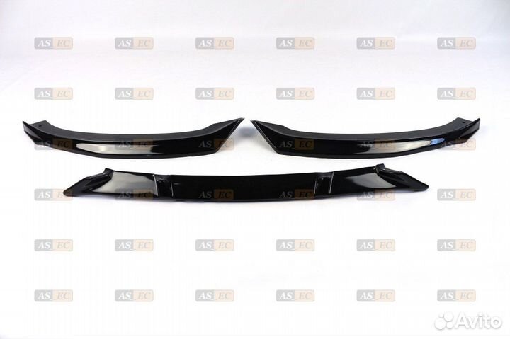 Веста губа - Сплитер Барс чёрный глянец