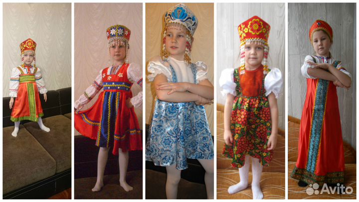 Русский народный костюм для девочек, прокат